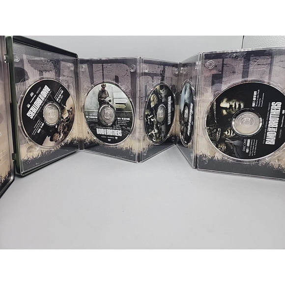 Band of Brothers WW2 DVD 2002 6-Disc Set HBO Complete Series Steelbook Tin Case - Picture 6 of 12